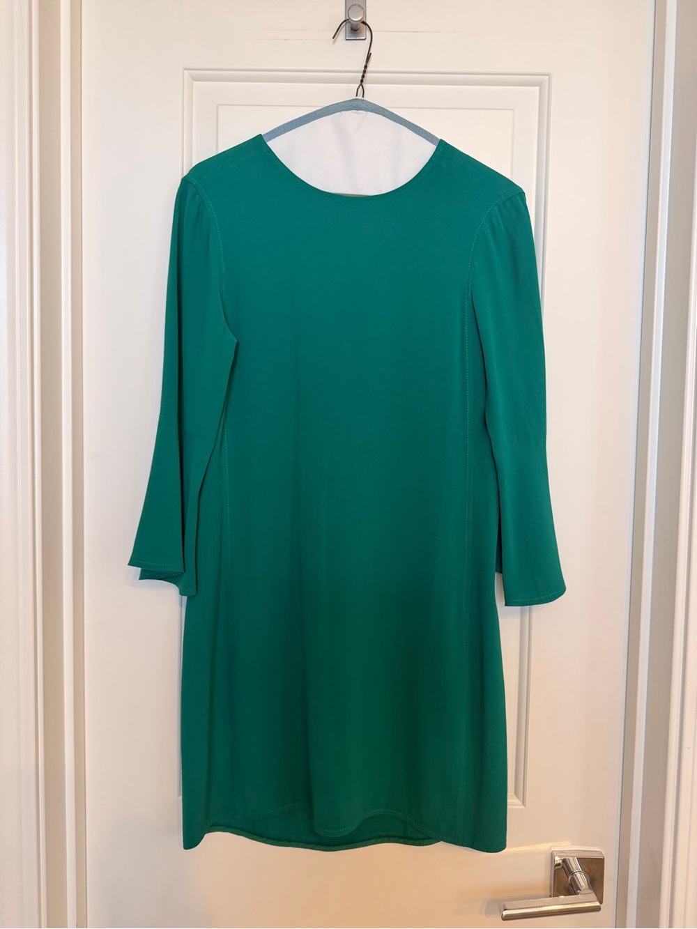 Sandro Emerald Green Midi Shift Dress